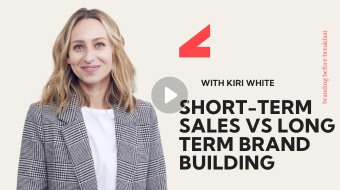 Short-term sales vs long-term brand building